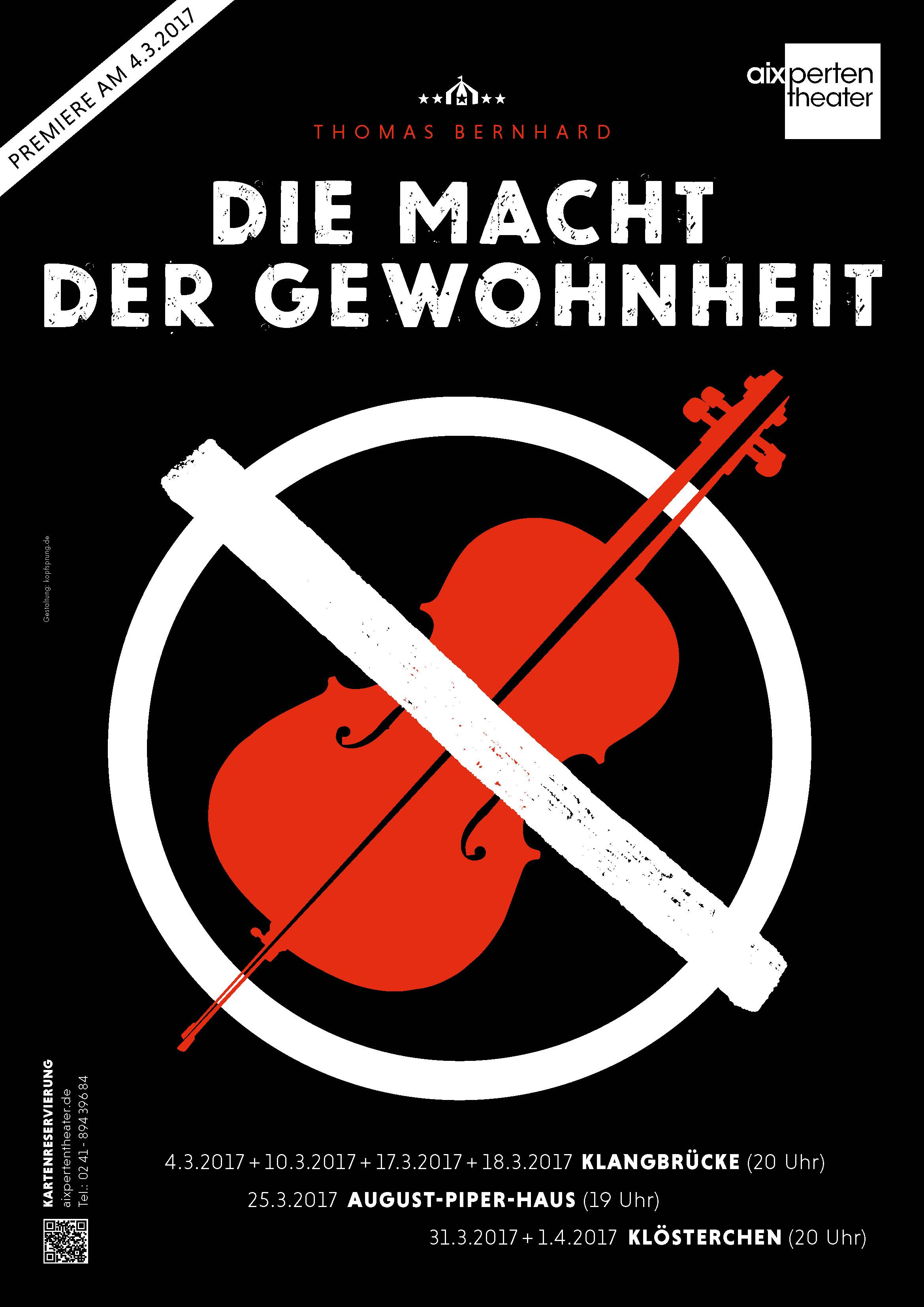 Plakat Die Macht der Gewohnheit