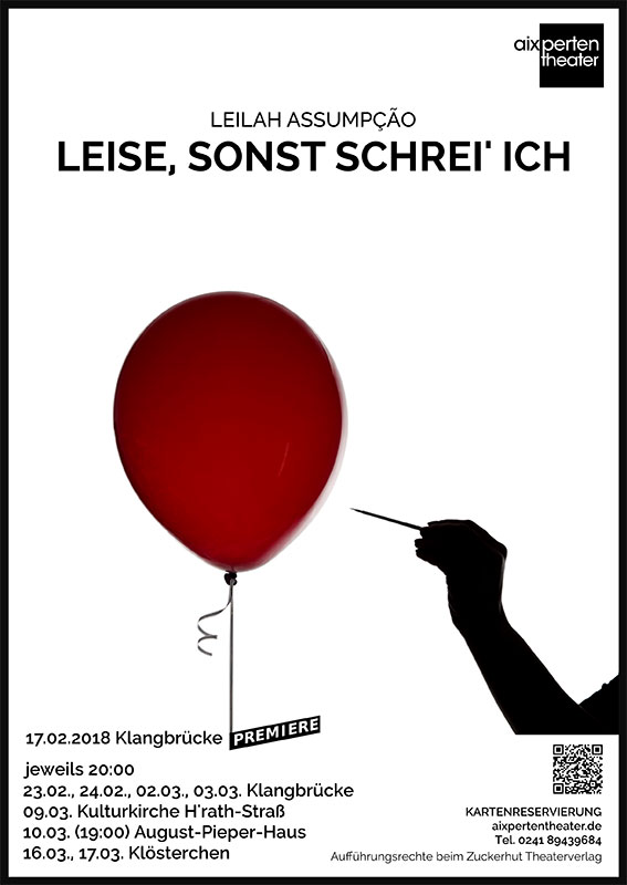 Plakat Leise, sonst schrei ich